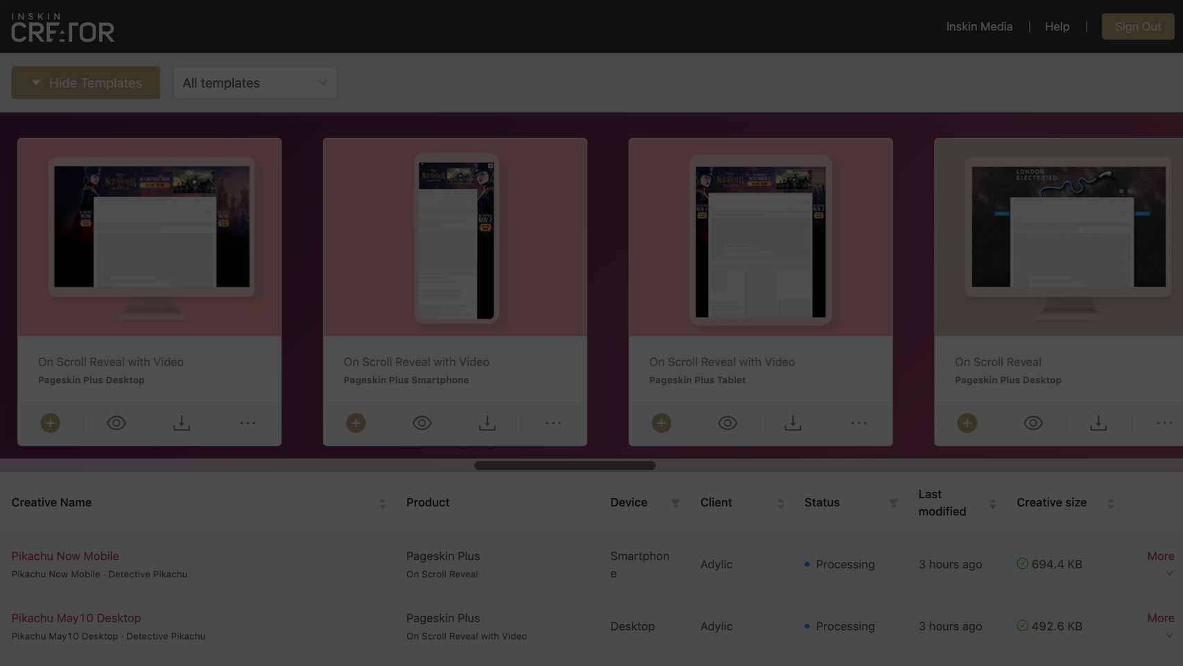Creator 2.0 content & management platform preview